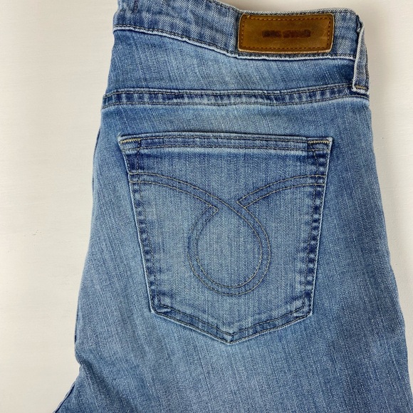 Vervet Blue Size 26 High Rise Straight Crop Raw Hem Stretch Jeans - Picture 10 of 11